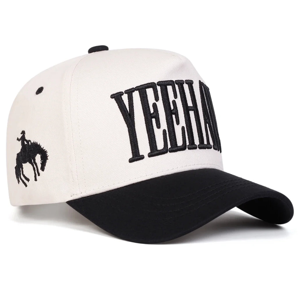 Unisex YEEHAW Letter Embroidery Baseball Caps Spring Autumn Outdoor Adjustable Casual Hats Sunscreen Hat Sports Cap