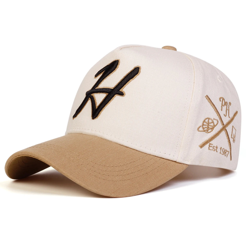 Unisex H Letter Embroidered Baseball Cap